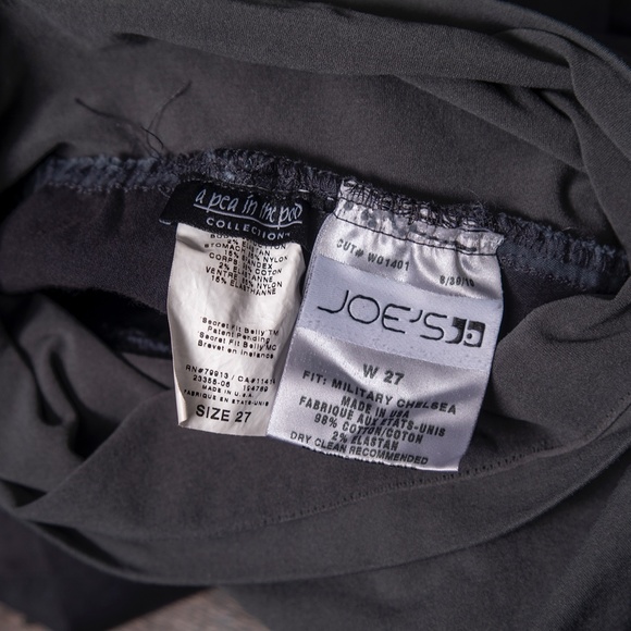 Joe's Gray Maternity Military Chelsea Skinny Sz 27 - Picture 5 of 6